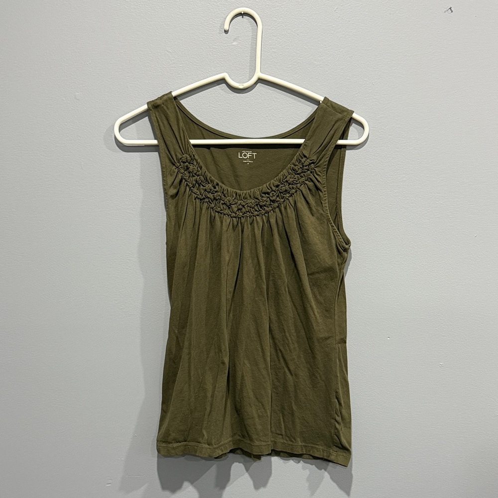LOFT Green Tank Top